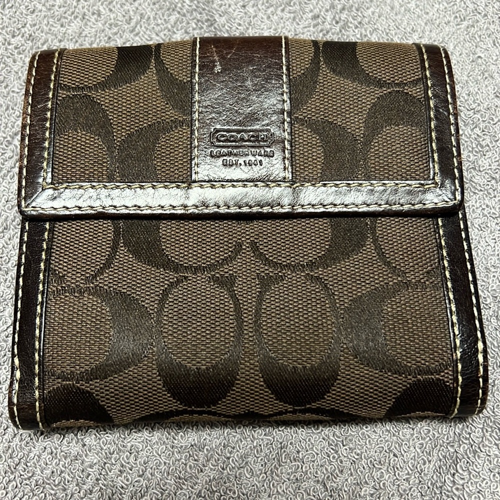 Coach fabric wallet